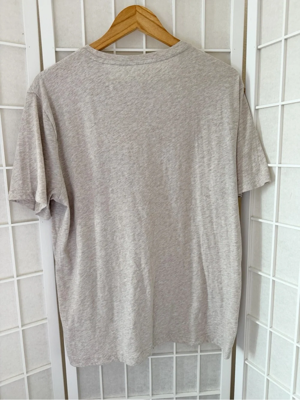 Banana Republic Oatmeal Premium Wash Tee Short Sleeve Large